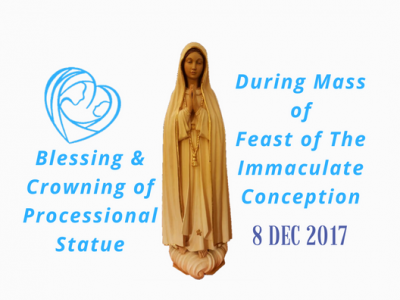 Blessing and Crowning of the Processional Statue on Feast of The Immaculate Conception